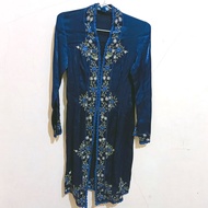 Couple kebaya pesta dan koko biru/ baju resepsi couple/baju pesta biru