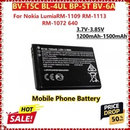 For Nokia LumiaRM-1109 RM-1113 RM-1072 640 Replacement Mobile Phone Battery BV-T5C BL-4UL BP-5T BV-6