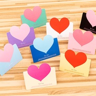 [100pcs] DIY 3D heart-shaped Valentine's Day Christmas Birthday Thank you and blessing Gift card