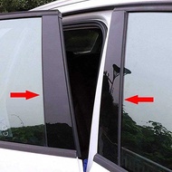 Car Window Pillar Posts Trim B C Column Cover Sticker Decal For Polo 4 9N5-Door Hatchback 2002-2008