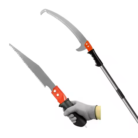6/8/10-Section Detachable Pole Pruning Saw Cuts Branches Up to 10cm Extendable High Branch Tree Trim