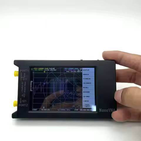 50KHz-1.5GHz Vector Network Analyzer NanoVNA Vector With 4" LCD Display For MF HF VHF UHF Shortwave 