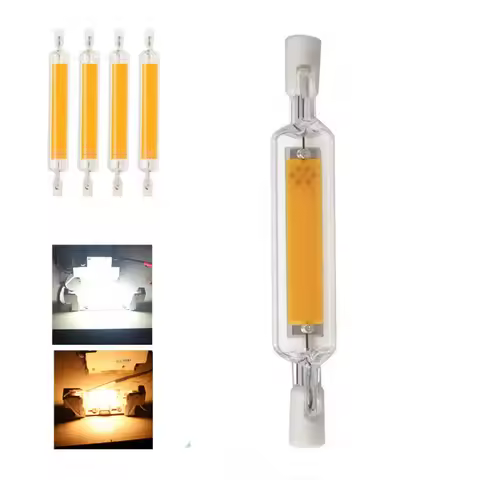 LED R7S Glass Tube COB Bulb 78MM 118MM High Power R7S Corn Lamp J78 J118 Replace Halogen Light 50W 9