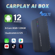 GT6 Carplay AI Box Android 12 Smart Mini AI Box 4G LTE Wireless Carplay 4+64G GPS Wireless Android A