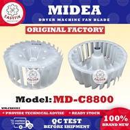 MD-C8800 MIDEA DRYER MACHINE FAN BLADE 12138200000130 MDC8800 MD C8800 MD-8800