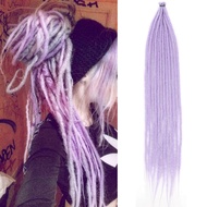 Lavender Dreadlock Extensions Purple Dreads Extensions 12Strands Synthetic Dreadlock Extensions Sing