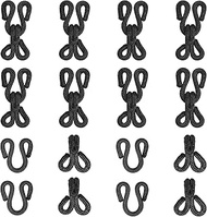 YELARXI Sewing Hooks and Eyes, 23mm Covered Hook Eye Sewing Closure Fasteners Sew on Snaps Fit for B