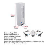 RC Drone Battery 7.4V 2500mAh Lipo Battery For 4DRC F8 4D-F8 Four Aerial Photography Quadcopter Heli