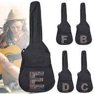 Guitar bag 34-41 Inch Guitar printing text letter series Acoustic Guitar Cover Waterproof Backpack O