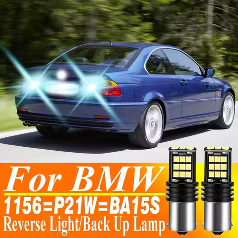2pcs P21W BA15S 7506 LED Reverse Light Backup Lamp Canbus For BMW E46 E39 E30 E84 E34 F48 E53 F45 F4
