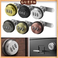 ⭐QUMMLL⭐ 3 Digital Codes Combination Lock Box Mail Post New Alloy Zinc Locker Cabinet