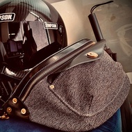 Retro Bikers Chest Bag Mens Amekaji Handmade Cowhide Harley Motorcycle Mens Shoulder Bag Dumpling Wa