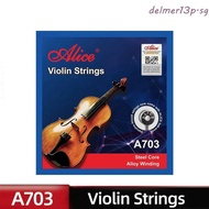 DELMER13P A703 Violin Strings, 4/4 3/4 1/2 1/4 1/8 Replacement Alice Strings, Violin Accessories Win