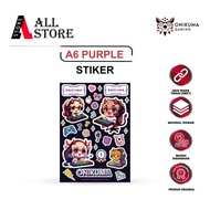 UNGU ONIKUMA R1 PURPLE STICKER A6 GAMING LOGO - STICKER A6 ONIKUMA PURPLE R1 Original - STICKER GAMI
