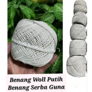 THICK, STRONG WHITE WOOL YARN MULTIPURPOSE WOOL YARN