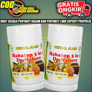 HABATOP 3 IN 1 DE NATURE OBAT HERBAL RAMUAN ARAB UNTUK SEGALA JENIS PENYAKIT ISI 50 KAPSUL