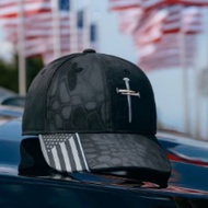 Charlie Kirk Charlie Kirk National Flag Cross Embroidered Baseball Cap Outdoor Sun Hat Unisex