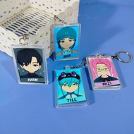 GANTUNGAN ALIEN STAGE Character Box Keychain - ALNST Ivan Till Luka Character Keychain