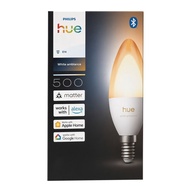 Philips Hue White Ambiance 500lm B39 Candle E14 Bulb (1 Pack) - Matter, 2026 New