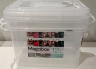 Megabox 12L Clear Storage Box With Handle (per piece)