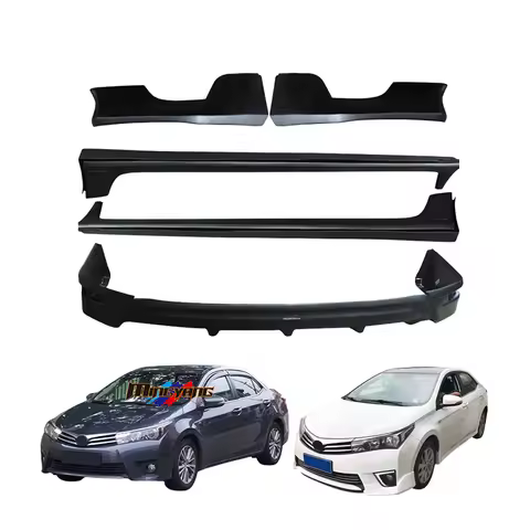 Modification High Quality Car Bumper Lip Spoiler Side Skirt Bodykit for Corolla Altis 2014-2015 Body