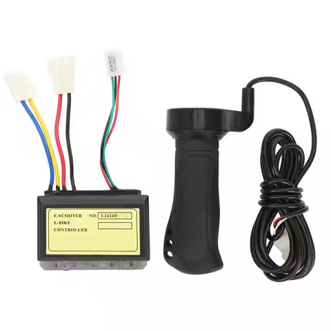 12V 250W 3-Wired Brush Controller Extended Cable Hand Grip Set Electric Bicycle E-bike Controller Th