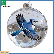 canaan|  1/4/6Pcs Timeless Beauty: Nature's Bird Faux Crystal Glass Ornament Set features exquisite 