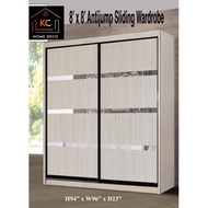 KC7205- 8ft height Antijump Sliding Wardrobe