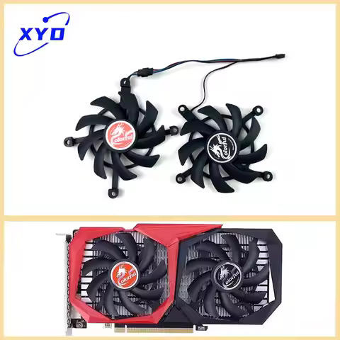 85MM 4PIN GPU FAN NOWY KOLOROWY GTX 1660 do GeForce RTX 2060 2060 SUPER GTX 1660Ti 1650 1660 SUPER W