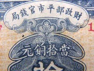 民國北京銅元票-1923年(民國十二年)北京(北洋政府)財政部平市官錢局頤和園萬壽山及天壇祈年殿北海公園景10枚銅元票(大總統黎元洪執政時期)