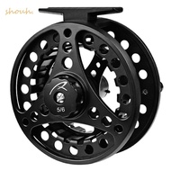 SHOUH Fly Fishing Reel, Aluminum Alloy 2+1BB Bearings Fly Reel, Durable 5/6 WT 85mm Diameter Fishing