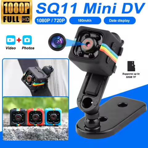SQ11 Mini Camera 1080P Mini Night Vision Sports Camera Record Monitor Camcorders Video Protection Re