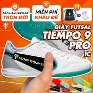 Soccer Shoes / TIEMPO 9 PRO Soccer Shoes |Indoor Pitch Futsal IC| Free Sole Stitching + Boarding Sol