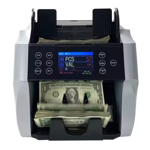 2 CIS Counter 5-6 kinds of Currencies Value Counter USD EUR LYD Money Counter African Notes XOF CFA 