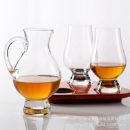 KY&amp; Artificial Blown Crystal Glass Whiskey Tasting Liquor Divider Thick Bottom Whiskey Wine Bottle Household Small Size
