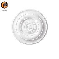 [prettyia] Ceiling Ceiling Disc Faux Plaster Look Round Ceiling Ceiling Disc Elegant Design Lamp Fix