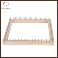 YELGIRL Weaving Loom, Square Shape 11.8x11.8in Knitting Loom, Handmade Wooden Knitting Board DIY Pro