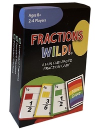 Fractions Wild - Match Fraction Number or Color to be The First to get rid of All Your Cards! Easy t