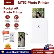 【Photo album】HPRT MT53 Pocket AR Photo Printer Wireless Bluetooth Instant Printer Inkless Printing M