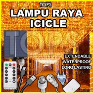 【2Pin 3M 304 LED】 2026 Lampu Raya Window Curtain Icicle Light Icicle String Light Terjuntai Lip Lap 