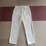 GU L white milk jeans