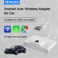 Feinodi Wireless Android Auto Adapter Android แปลงสาย Android Auto เป็นไร้สาย， อะแดปเตอร์ไร้สายอัตโนมัติ Android กล่อง AI สำหรับรถยนต์ที่มี OEM