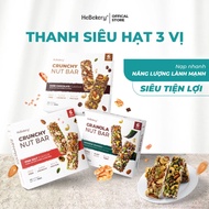 Thanh Năng Lượng Siêu Hạt 3 Vị Muối Hồng Dark Choco Rong Biển Hebekery Hộp 6 Thanh 150gr- Bar Granol