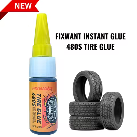 FIXWANT 480S Black Auto Tire Repair Glue Sealer Super Caulk Car Rubber Outer Tire Wall Cracks Latera