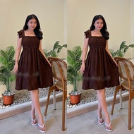 Aurelia women's Dress with tassel sleeves, cool rayon material