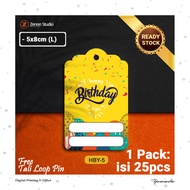 [25pcs] Hang Tag Birthday Hangtag Kartu Ucapan Selamat Ulang Tahun Anak