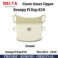 Cover inner upper scoopy fi lama esp K16 hitam putih merah krem - Hitam