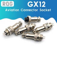 1Set GX12 Butt type Aviation Plugs Sockets 2/3/4/5/6/7 Pin RS765 12MM Aero Plug Socket Aerial Plugs