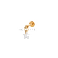 (L10) F136L TITANIUM STEEL BARBEL PIERCING EARRINGS | HELIX LOBE UPPERLOBE FLAT CONCH