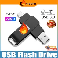 TYPE-C Flashdisk USB 1tb 2tb Kecepatan Tinggi Driver Flash Logam USB USB Flash Drive Untuk Hp/Kompu
